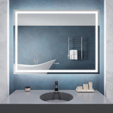 36-in. x 48-in. Frameless LED Front/Back Light Bathroom Mirror w/Defogger