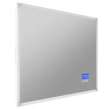 ANZZI Rectangular LED Mirror (24x31 or 27x39 in.), Copper-Free, Adjustable CCT, Defogger, with Bluetooth & Magnifying Variants
