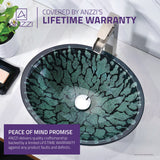 Bravo Series Deco-Glass Vessel Sink in Lustrous Black
