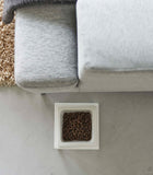 Single Pet Food Bowl - Tall - Steel + Ceramic