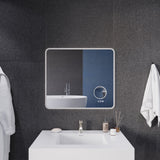 27-in. x 31-in. LED Front/Back Light Magnifying Bathroom Mirror w/Defogger