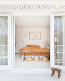 Tan linen duvet cover