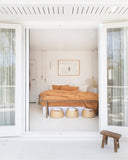 Tan linen duvet cover set (3 pcs)