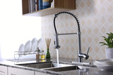 ANZZI Step Minimalist Kitchen Faucet, Single Handle Control, High Mobility Pull-Down Sprayer (9.5" Reach), Lead-Free Brass, cUPC Certified