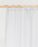 Tie top linen curtain panel (1 pcs) in Light gray