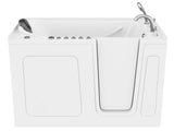 ANZZI Nimbus Series 32 in. L x 60 in. W Dual Jetted Bathtub in White with Microbubbles Jet
