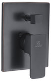 Mezzo Series 1-Handle 1-Spray Tub and Shower Faucet in Matte Black