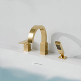Nite Series Single-Handle Deck-Mount Roman Tub Faucet with Handheld Sprayer