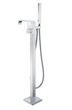 Angel 2-Handle Claw Foot Tub Faucet with Hand Shower in Polished Chrome