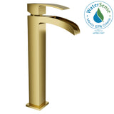 ANZZI Key Series Elegant Vessel Sink Faucet (8.82" H), Single Hole, ADA & WaterSense Certified, Rhino Alloy Solid Brass, Various Finishes