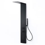 Collines Series 55 in. 2-Jetted Shower Tower with Heavy Rain Shower and Jets and Spray Wand