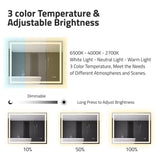 32-in. x 40-in. LED Front Lighting Bathroom Mirror with Defogger