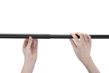 ANZZI Heavy Duty Adjustable Tension Rod (33" to 55" Range), No Drilling Required, Anti-Slip Rubber Ends, Stainless Steel Hooks Included