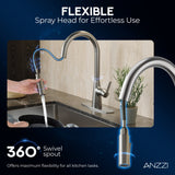Adela Series Modern Touchless Pull-Down Kitchen Faucet