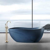 Coral Series 2-Handle Freestanding Tub Faucet with 60 in. Euro-Grip Hand Sprayer
