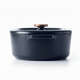 Enameled Cast Iron Oval Dutch Oven, 6-Qt