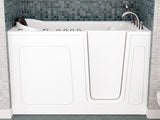 ANZZI Nimbus Series 32 in. L x 60 in. W Dual Jetted Bathtub in White with Microbubbles Jet