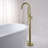 Coral Series 2-Handle Freestanding Tub Faucet with 60 in. Euro-Grip Hand Sprayer