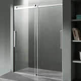 Stellar Series 57 to 60 in. x 76 in. Sliding Frameless Shower Door with Tsunami Guard Tempered Glass