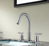 Roman 8 in. Widespread 2-Handle Bathroom Faucet in Brushed Nickel