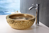 Regalia Series Vessel Sink in Speckled Gold