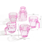 Cactus Stackable Glasses, Stacktus Gifts, Set of 6-10 oz