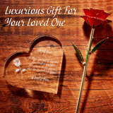 Anniversary, Birthday & Everyday 24K Gold Rose Love Box