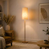 Vialux Floor Lamp - Oak and Natural