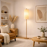 Vialux Floor Lamp - Oak and Natural