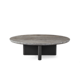 VICTORIA ALUMINUM Oval Stone Coffee Table