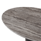 VICTORIA ALUMINUM Oval Stone Coffee Table