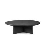 VICTORIA ALUMINUM Round Slatted Coffee Table