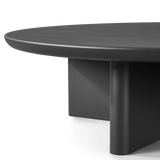 VICTORIA ALUMINUM Round Slatted Coffee Table