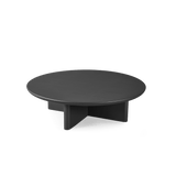 VICTORIA ALUMINUM Round Slatted Coffee Table