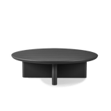 VICTORIA ALUMINUM Round Slatted Coffee Table