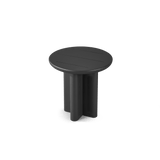 VICTORIA ALUMINUM Round Slatted Side Table