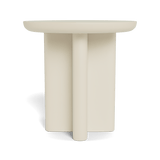VICTORIA ALUMINUM Round Slatted Side Table