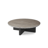 VICTORIA ALUMINUM Round Stone Coffee Table