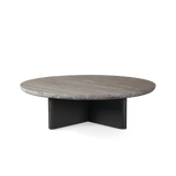 VICTORIA ALUMINUM Round Stone Coffee Table