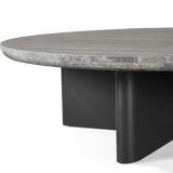 VICTORIA ALUMINUM Round Stone Coffee Table