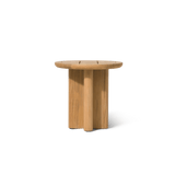 Victoria Teak Round Slatted Side Table