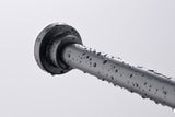 ANZZI Heavy Duty Adjustable Tension Rod (33" to 55" Range), No Drilling Required, Anti-Slip Rubber Ends, Stainless Steel Hooks Included