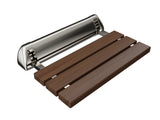 Kind 20 in. Teak Wall Mounted Folding Shower Seat