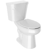 12 inch 2-pieces 1.28 GPF Siphon Ceramic Toilet in White Soft Close Seat with ADA height Included