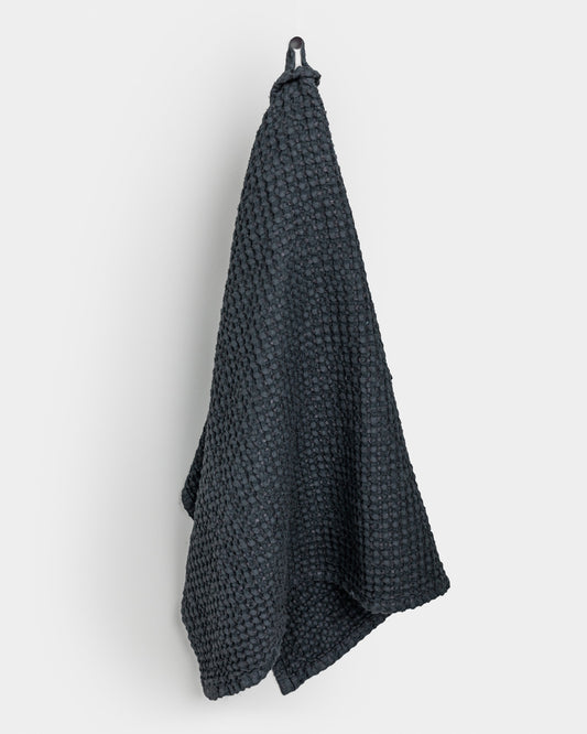 Waffle Kitchen Towel in Dark gray