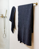 Dark gray waffle towel set (3 pcs)