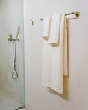 Waffle Bath Towel in White