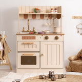 ROBUD Wooden Kids Play Kitchen Set - Olivia Caramel
