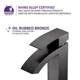 ANZZI Fifth Elegant Vessel Sink Faucet (9.2" H), Single Hole, WaterSense Certified, Rhino Alloy Solid Brass, Various Finishes