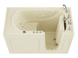ANZZI Coupe Series 30 in. x 60 in. Right Drain Quick Fill Walk-In Whirlpool Tub with Powered Fast Drain in Biscuit